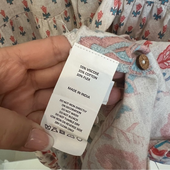 Global Desi Boho Vneck floral print jumpsuit, wide leg, sleeveless, sz XS - Picture 16 of 16